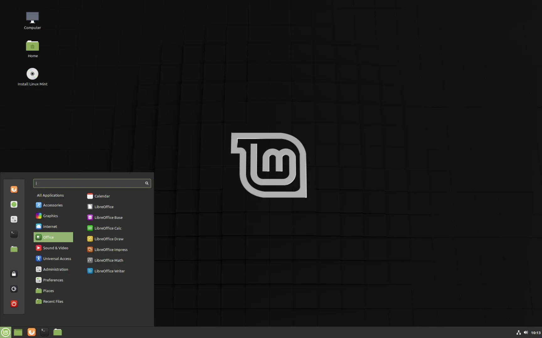 Escritorio principal de Mint Cinnamon, uno de los Linux para principiantes más usados en la actualidad