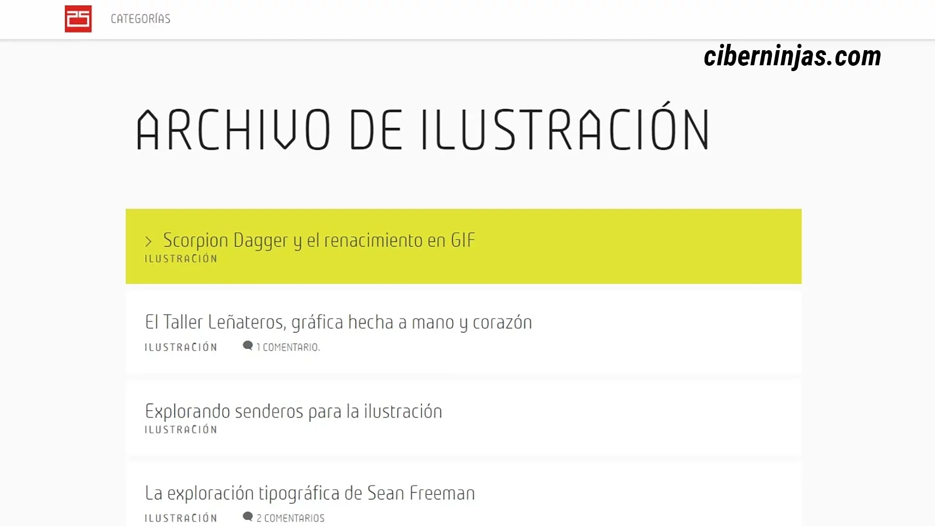 25 Horas: Uno de los mejores blogs de diseño en español