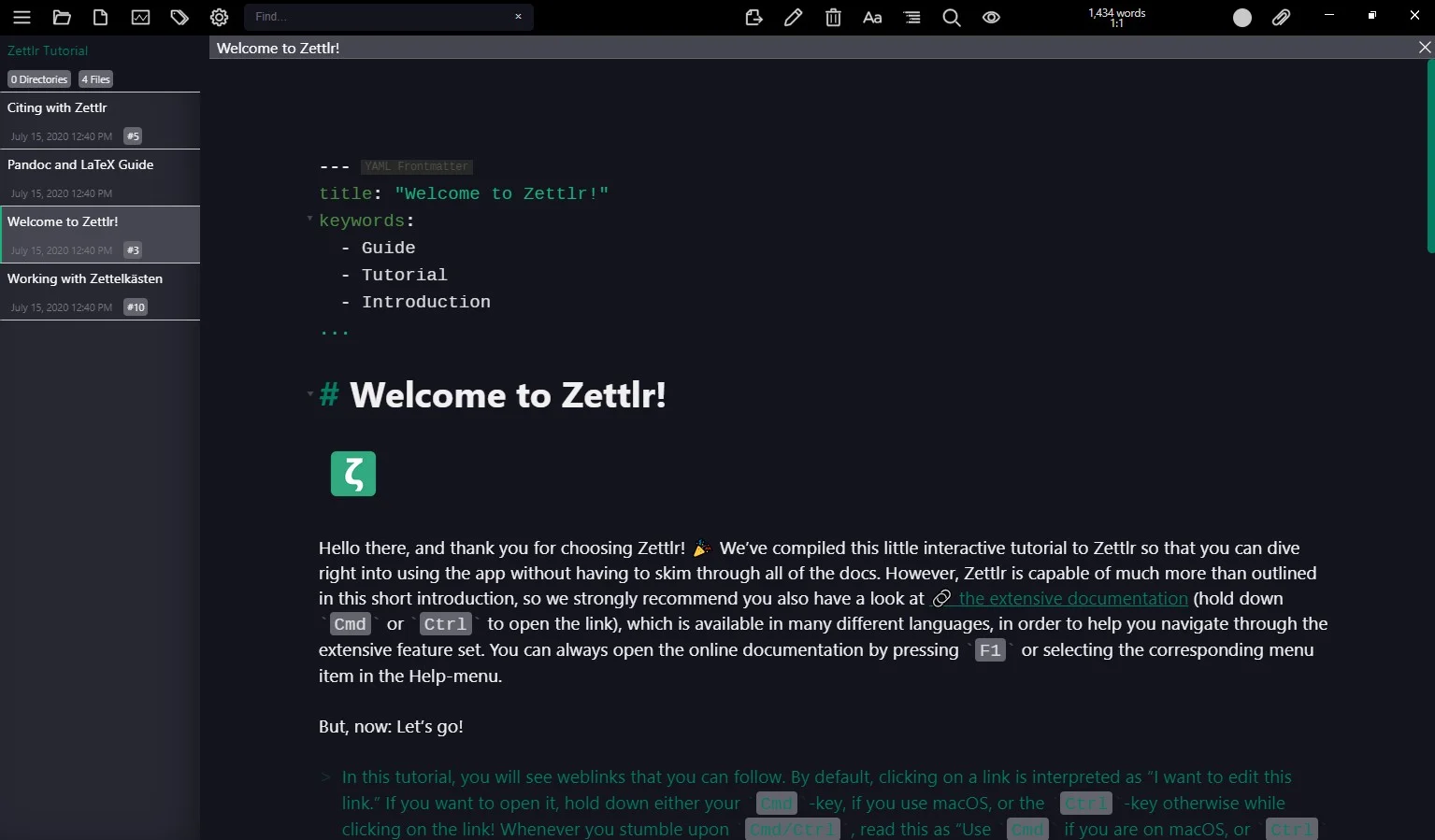 El editor de Markdown Zeetlr, uno de los mejores editores de Markdown del mundo