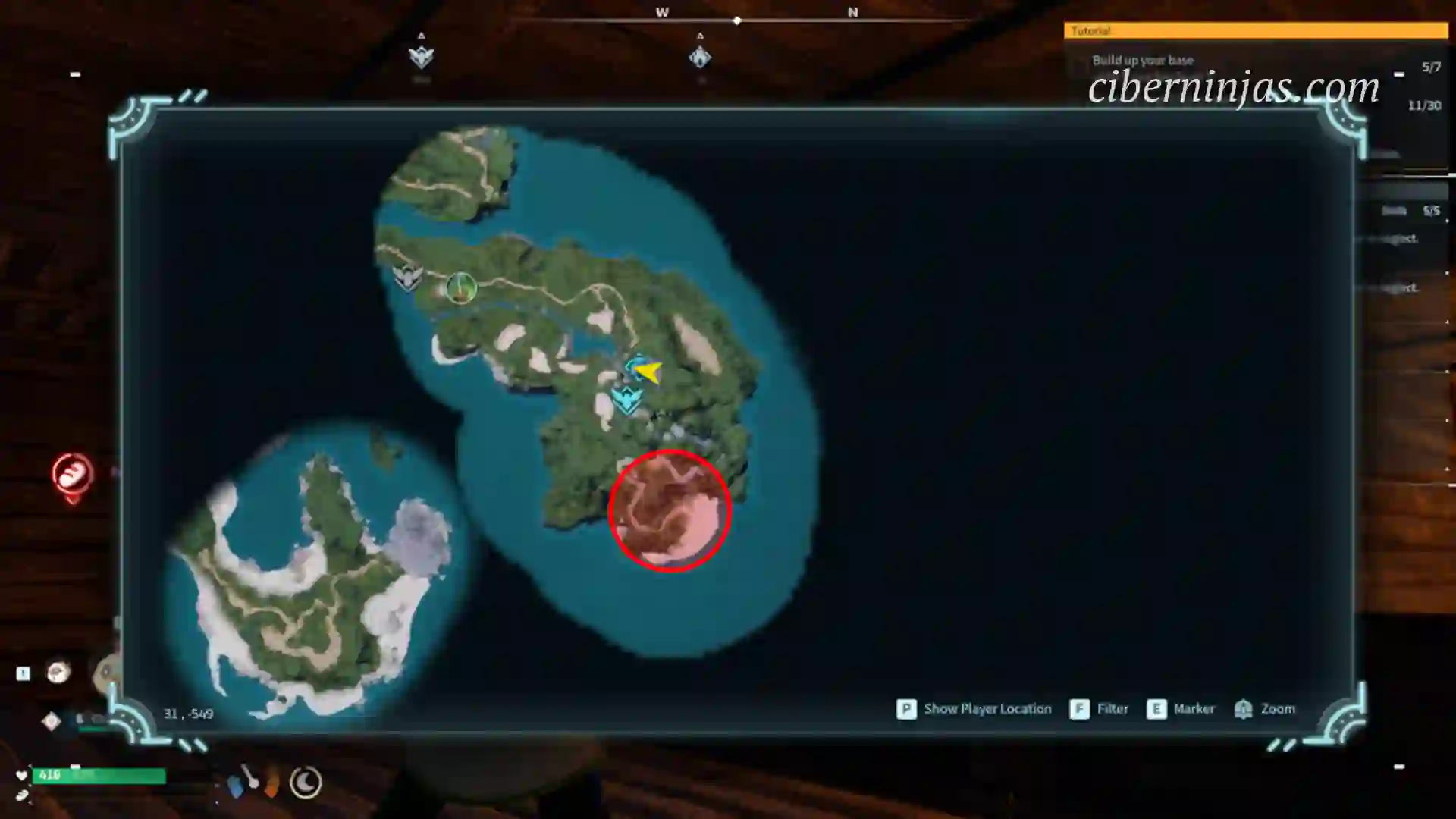 Zona general habitual en la que se puede encontrar al Dinossom