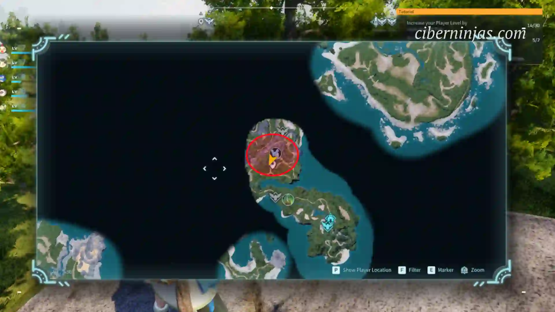 Ubicación en la que encontrar con facilidad al amigo PAL de Tanzee