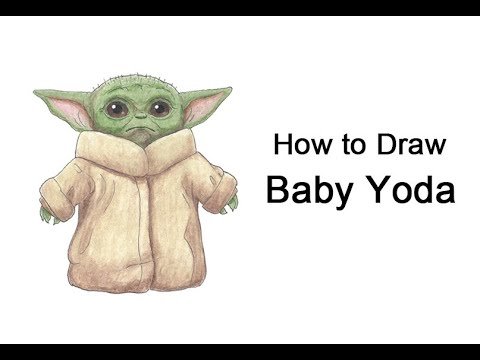 Cómo dibujar a Baby Yoda