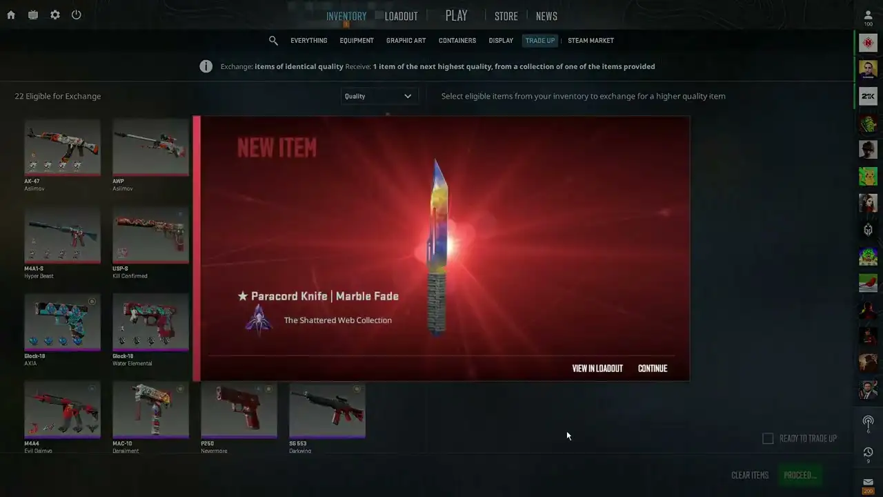 ¿Cómo conseguir un CUCHILLO CARO en Counter Strike 2 con solo 5 skins rojas?