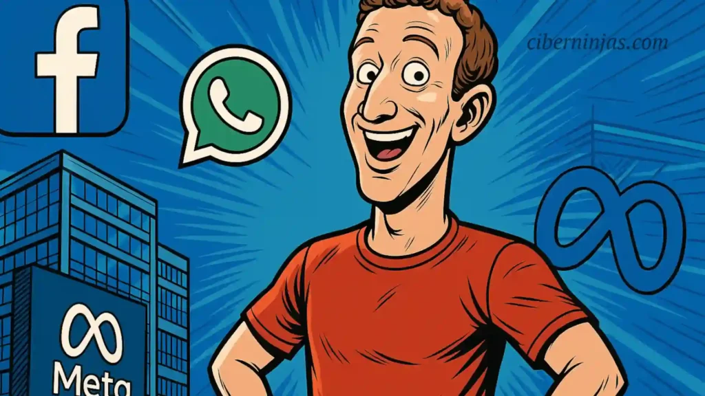 Caricatura del CEO de Facebook, Mark Zuckerberg