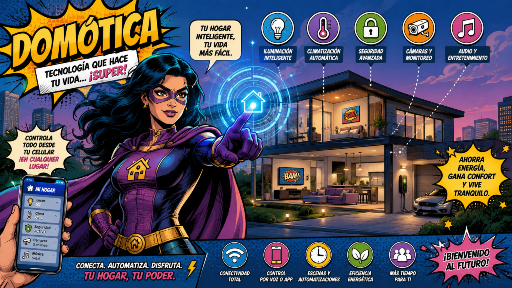 Tutoriales DOMÓTICA vistos en CIBERED: Iluminación inteligencia, control de temperatura, videovigilancia, control y audio multimedia, climatización