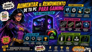 Mejores formas de Aumentar el Rendimiento de tu PC para gaming (guía completa 2026) visto en CIBERED