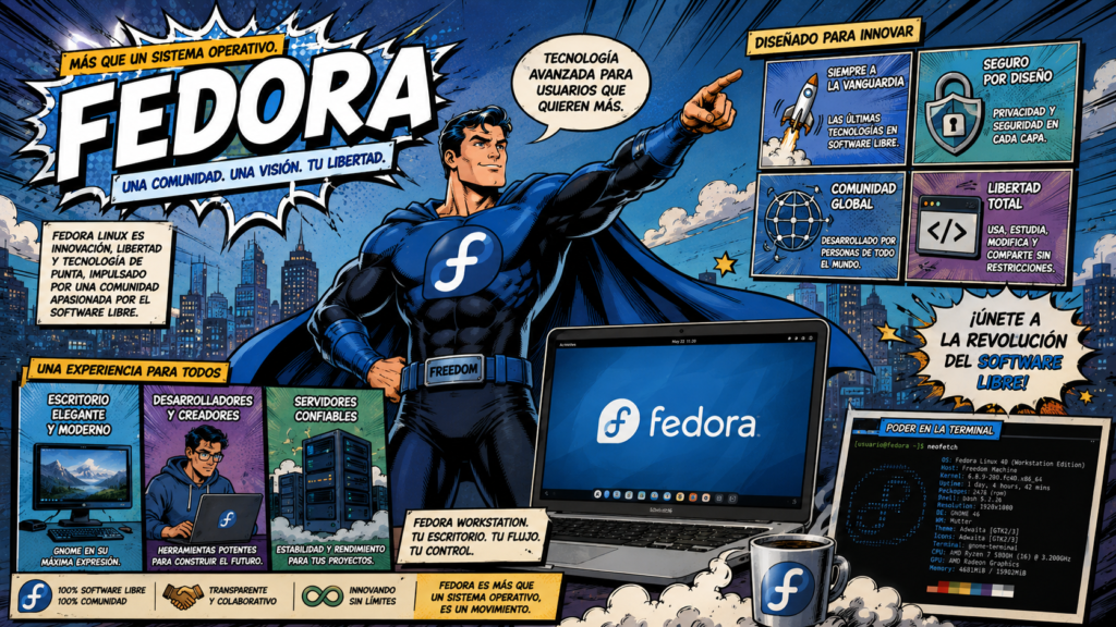 Tutoriales Fedora en CIBERED