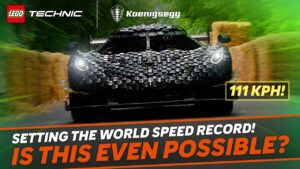 El Koenigsegg de LEGO a tamaño real rompe un récord de velocidad: alcanzando 111 km/h visto en cibered