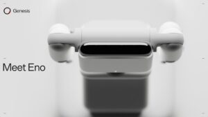 El robot “generalista” Eno de Genesis AI, creado para trabajar en fábricas, hospitales y hogares visto en CIBERED