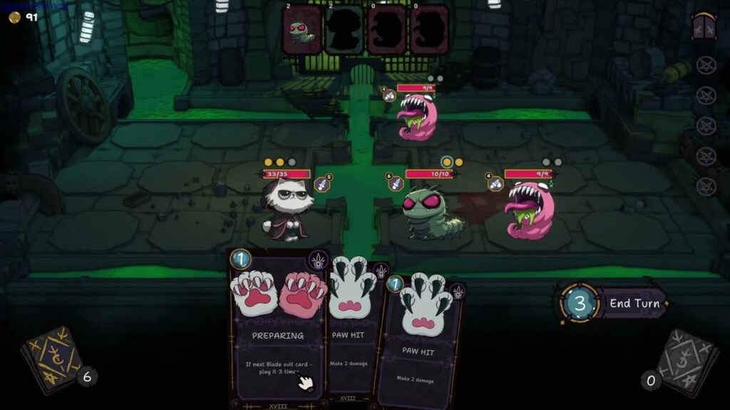 Mutate! Fight! Purr!: Roguelike de mazos donde un gato satánico desafía el infierno (DEMO GRATIS)