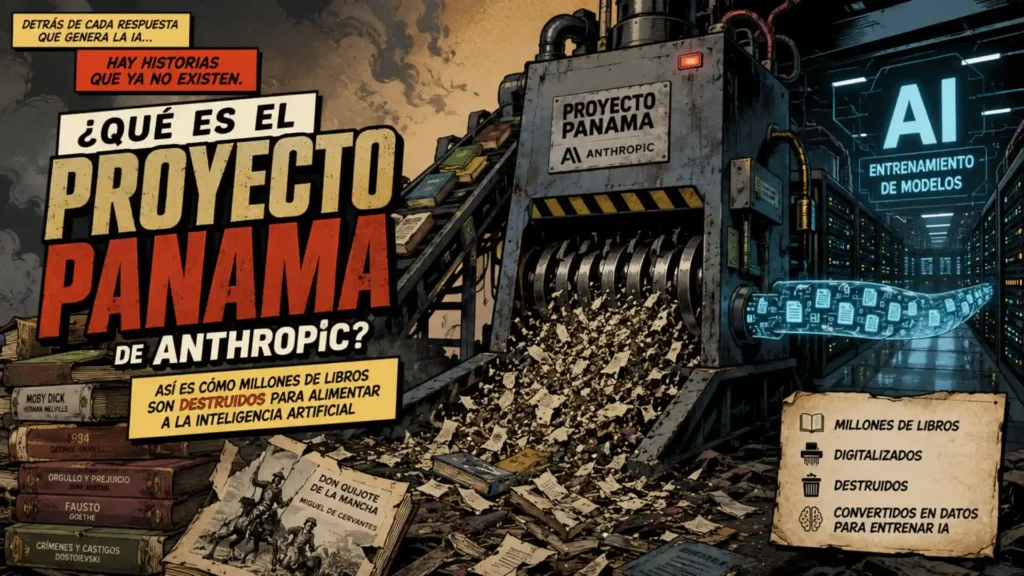 ¿Qué es el Proyecto Panama de Anthropic? Así es cómo millones de libros son destruidos para alimentar a la inteligencia artificial