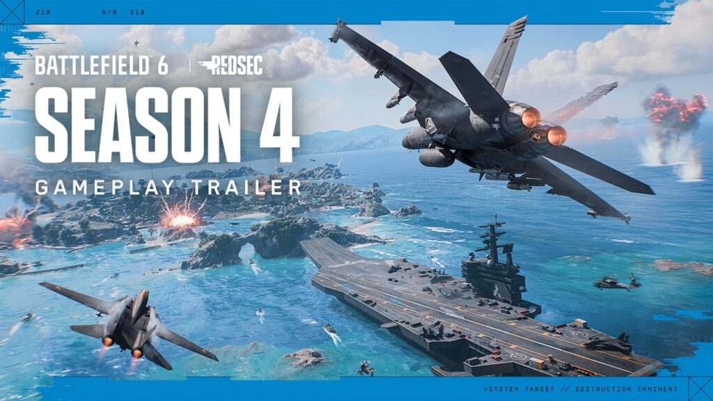 Battlefield 6 revela la hoja de ruta de la Temporada 4: nuevas armas, mapas, vehículos y el regreso de Wake Island visto en videojuegos de CiberED publicado por CIBERNINJAS
