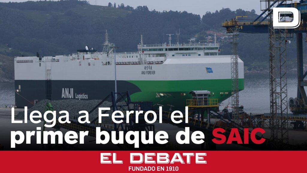 El buque Anji Forever convierte a Ferrol en una nueva puerta de entrada para los vehículos MG en Europa visto en CiberED