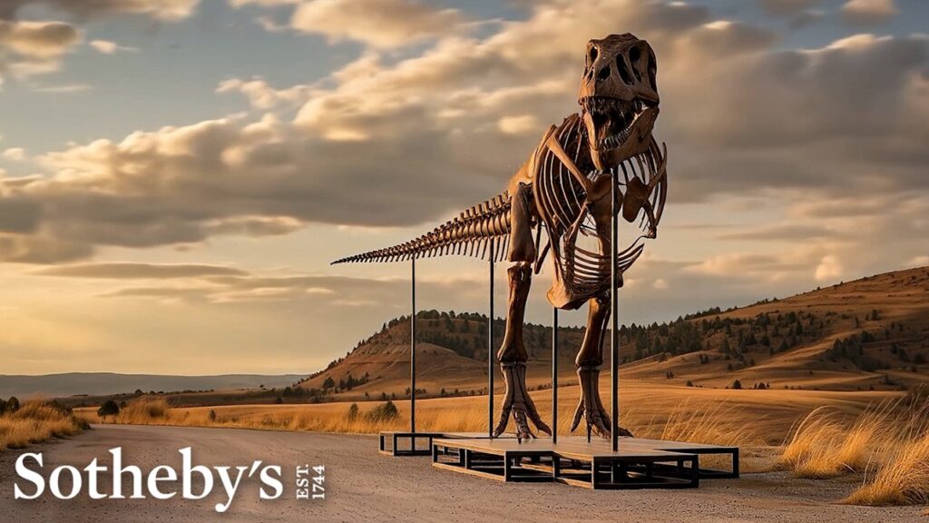 El TREX Gus hace historia, el fósil de dinosaurio más caro de la historia, vendido por 50,1 millones de dólares visto en CiberED