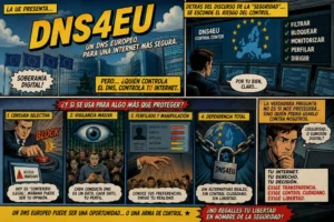 El proyecto DNS4EU, escudo digital europeo o censura digital y gran hermano encubierto de la Unión Europea leído en CiberED
