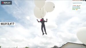 IShowSpeed a punto de morir al intentar volar con globos por los 60 millones de seguidores visto en CIBERED entretenimiento