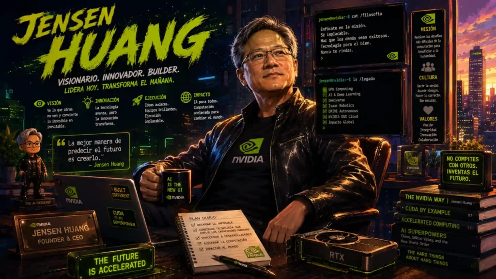 CEO de Nvidia, Jensen Huang, visto en CIBERED