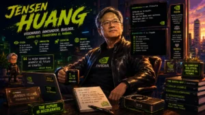CEO de Nvidia, Jensen Huang, visto en CIBERED
