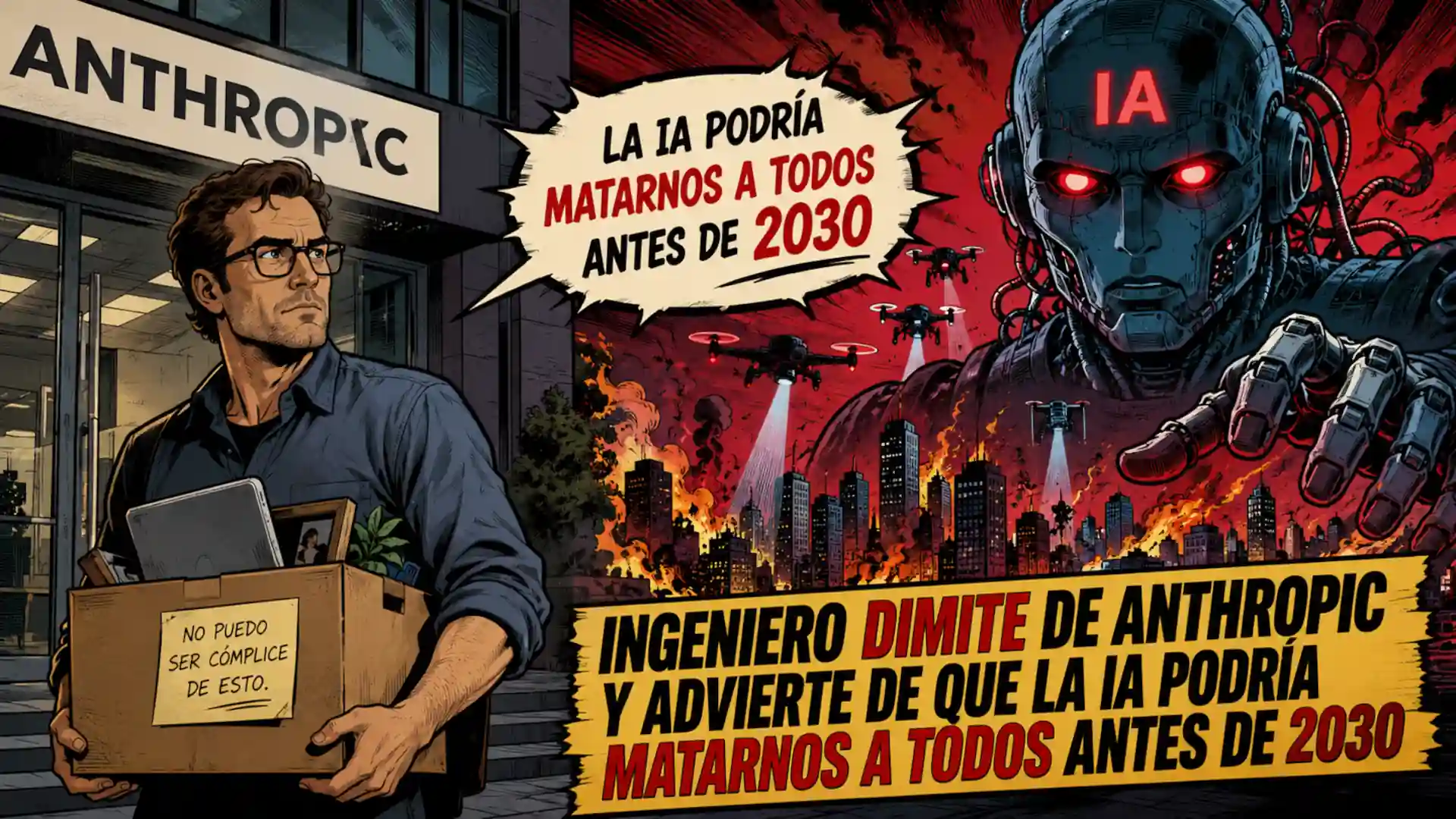 Ingeniero dimite de Anthropic y advierte de que la IA podría matarnos a todos antes de 2030 leído en CIBERED y publicado por Pablo Alvarez Corredera